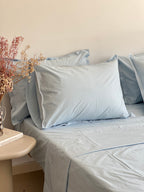 Parure Bleu Poudré- 100% coton