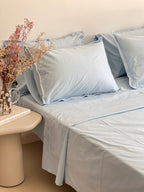 Parure Bleu Poudré- 100% coton