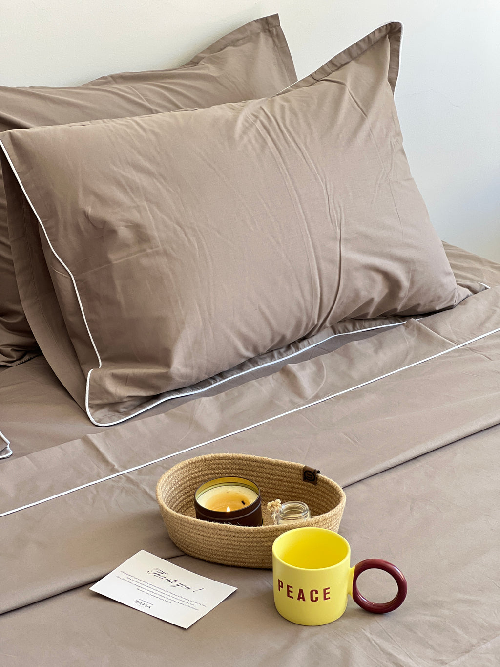 Parure Espresso - 100% coton
