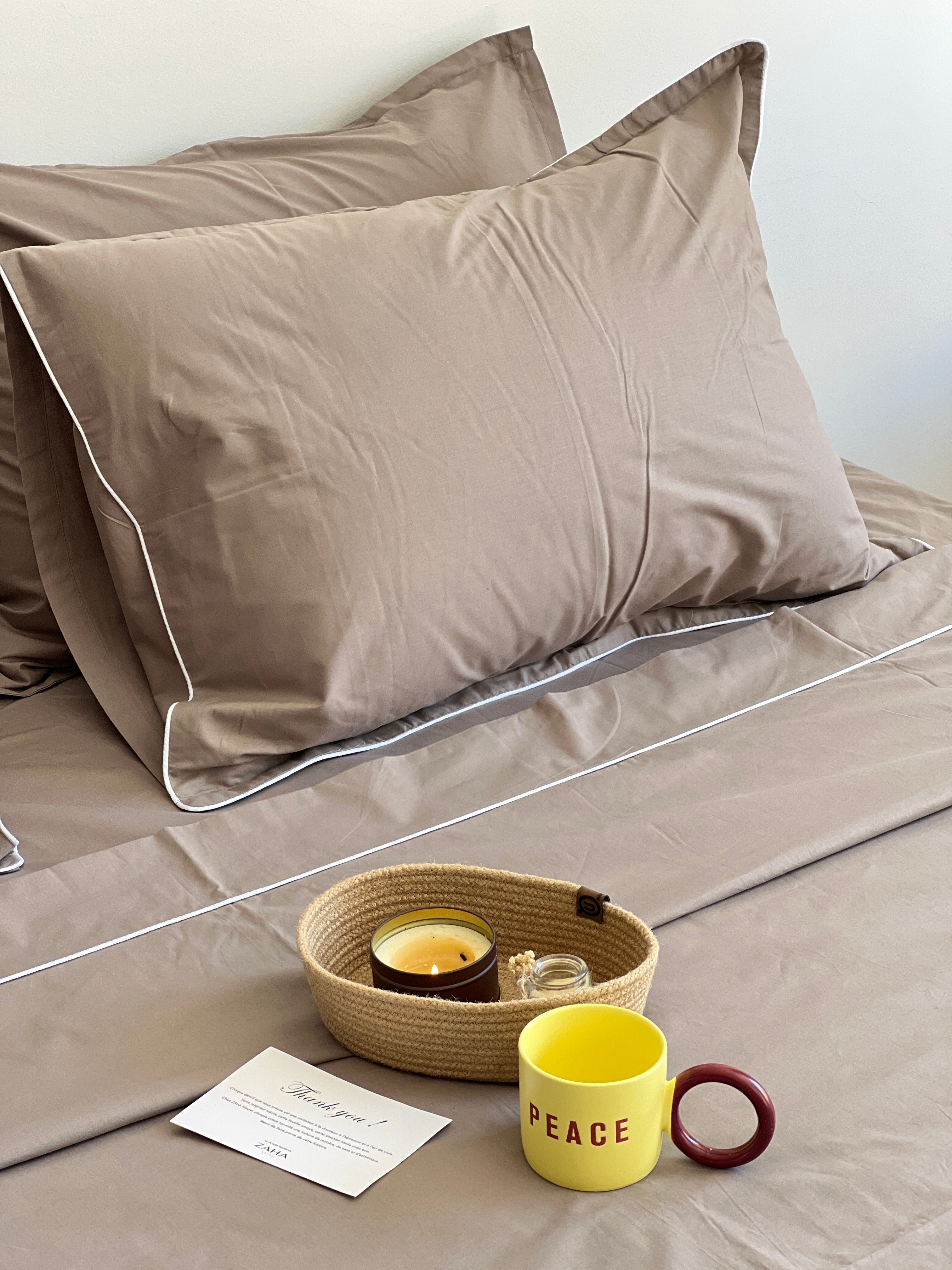 Parure Espresso - 100% coton