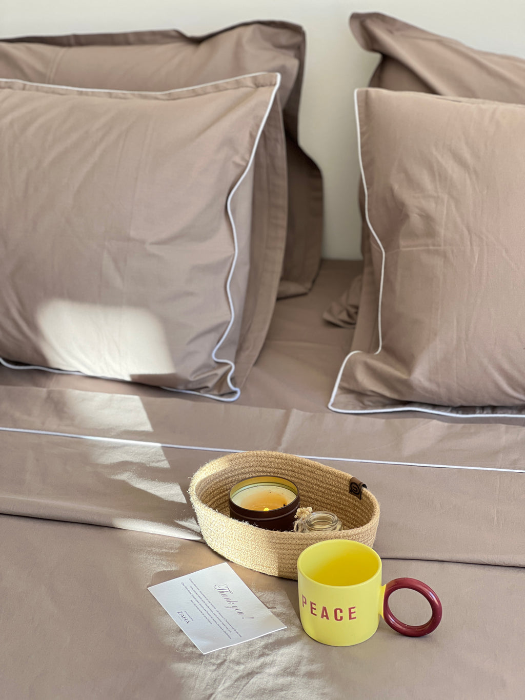 Parure Espresso - 100% coton