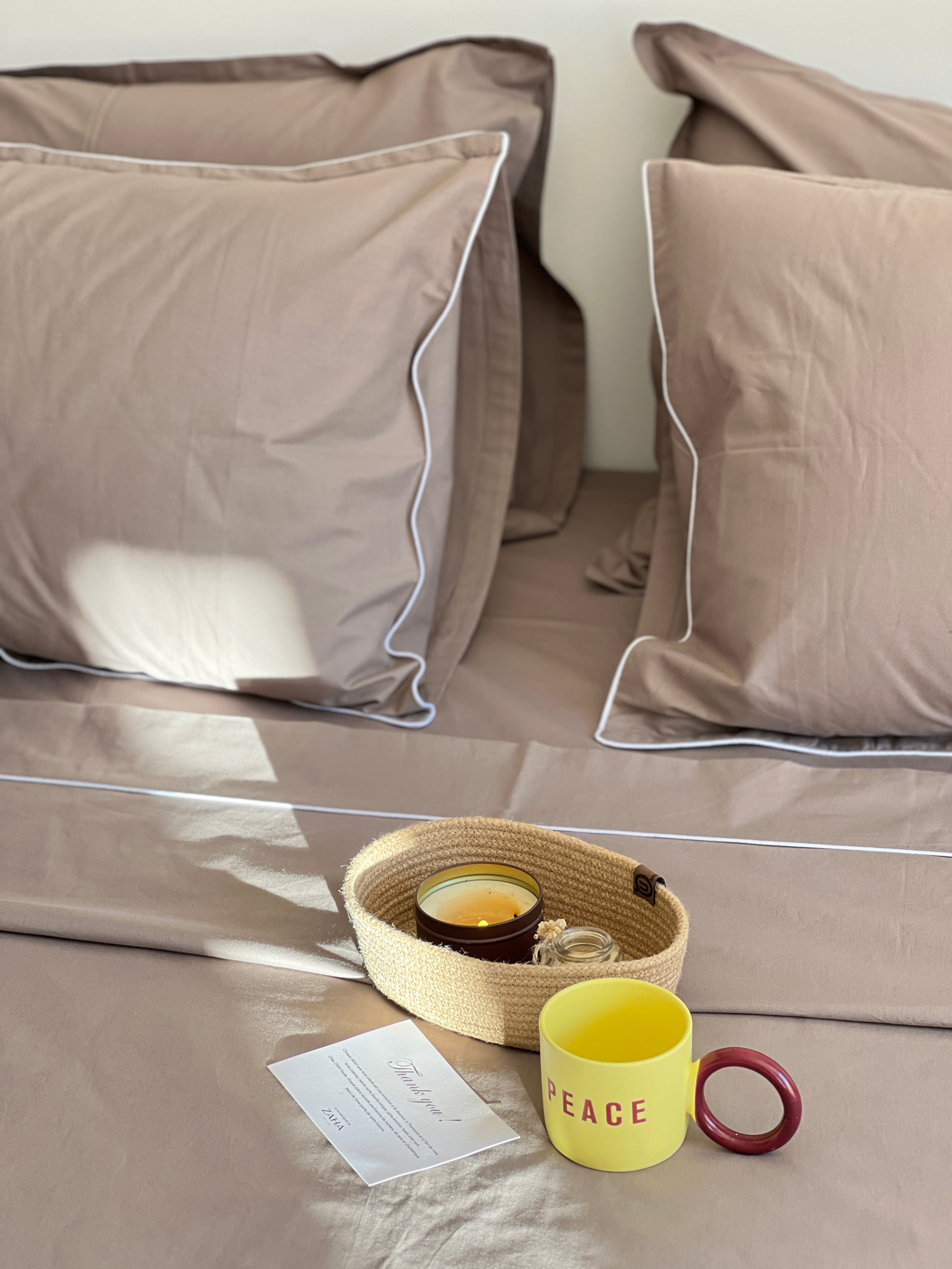 Parure Espresso - 100% coton