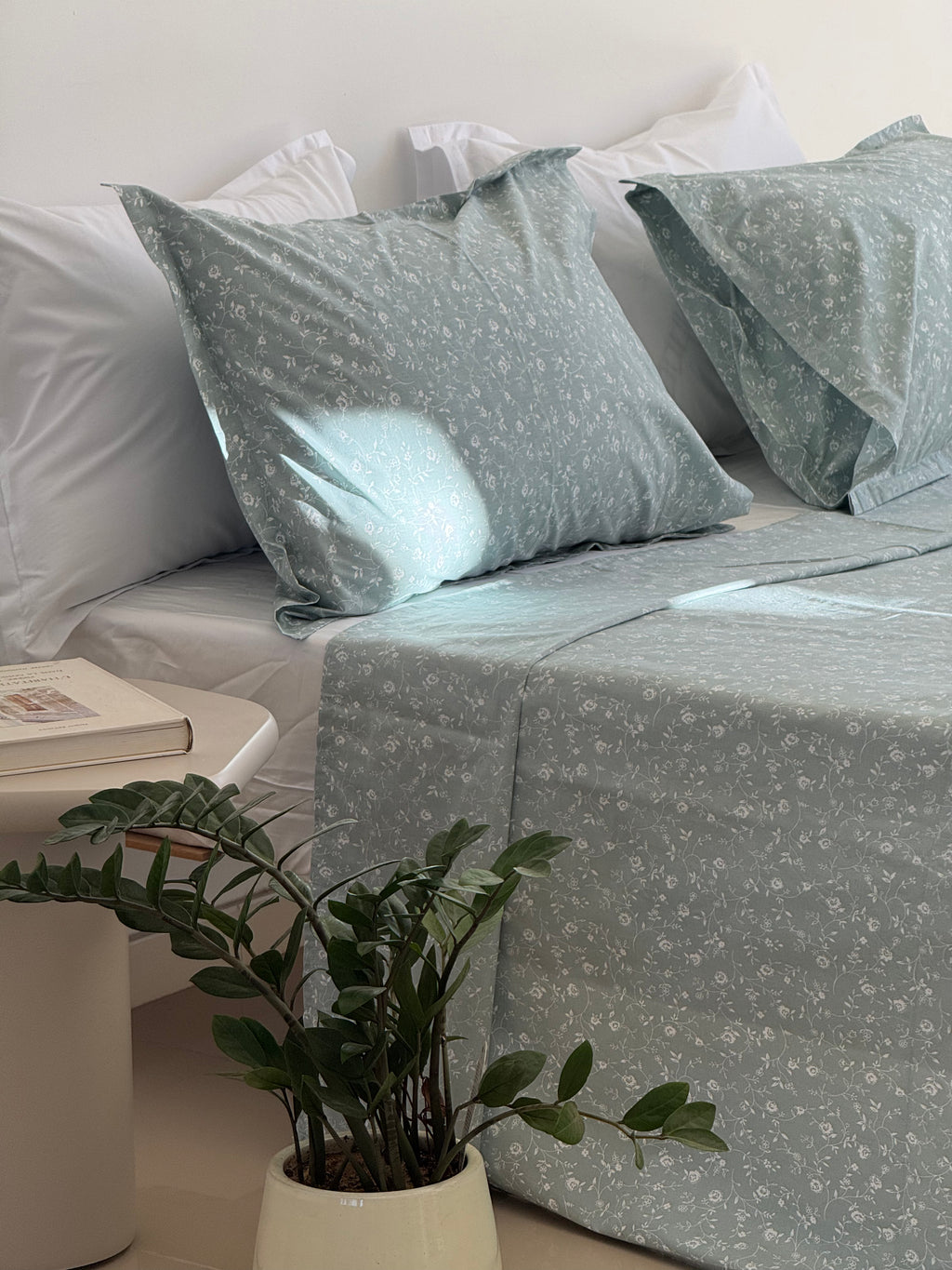 Parure Fleur d'été - 100% coton