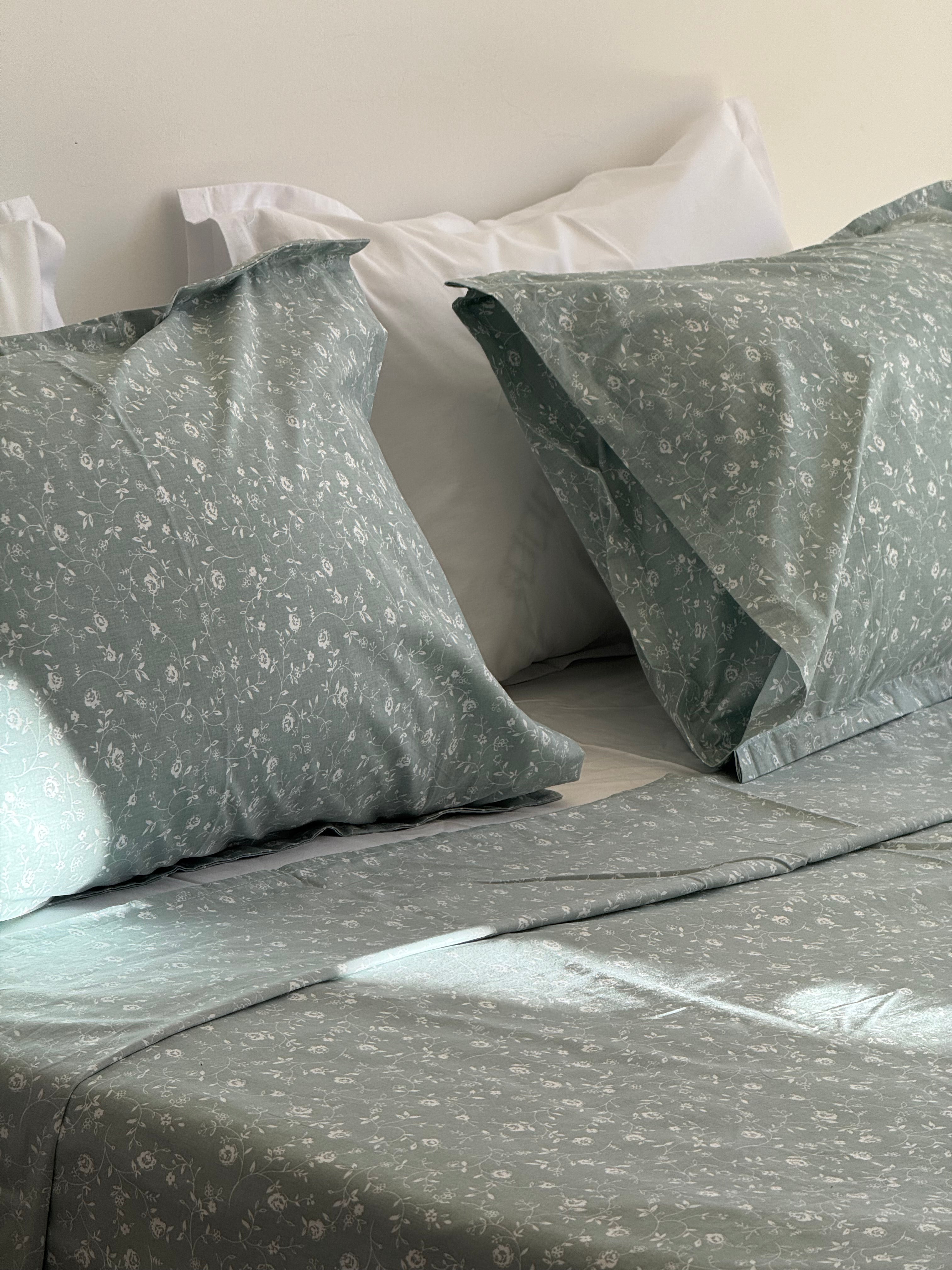 Parure Fleur d'été - 100% coton